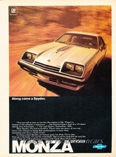 1977 Chevrolet Monza Spyder Chevy Original Advertisement Print Art Car Ad J816 1977 Chevrolet Monza Spyder Chevy Original Advertisement Print Art Car Ad J816