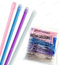 2000 ASSORTED Dental Saliva Ejectors Ejector Disposable Suction Tips 20 Bags 