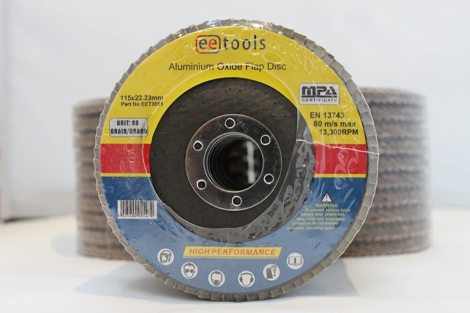 EETOOLS Flap Discs 4.5" 115mm Sanding Grinding Wheels Angle Grinder 40-120 Grit