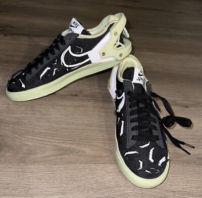 Nike Acronym X Blazer Low Black Olive Aura Mens Size 5