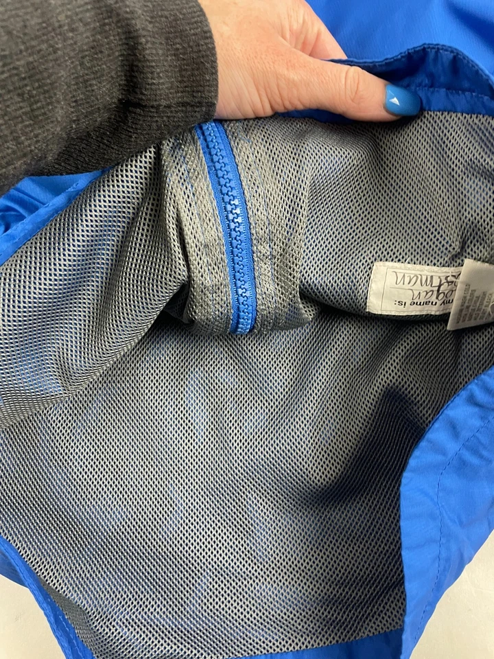 London Fog 夹克,男孩尺寸 L,蓝色,全拉链,雨衣 — 第 4/4 张图片