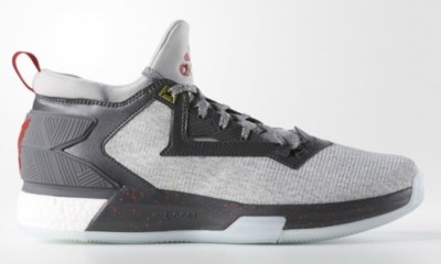 adidas D Lillard 2 Boost Grey Heather Basketball Sneaker Size 13
