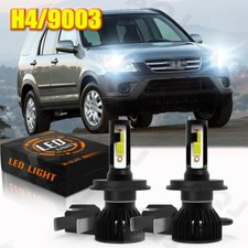 LED for Honda CRV 1997-2004 Headlight Kit H4 9003 6000K White Bulbs Hi/Low Beam