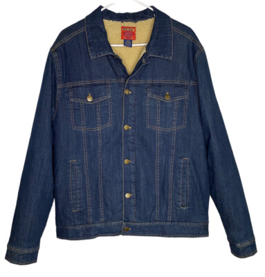 Big Mac Sherpa Size M Lined Denim Jean Jacket 