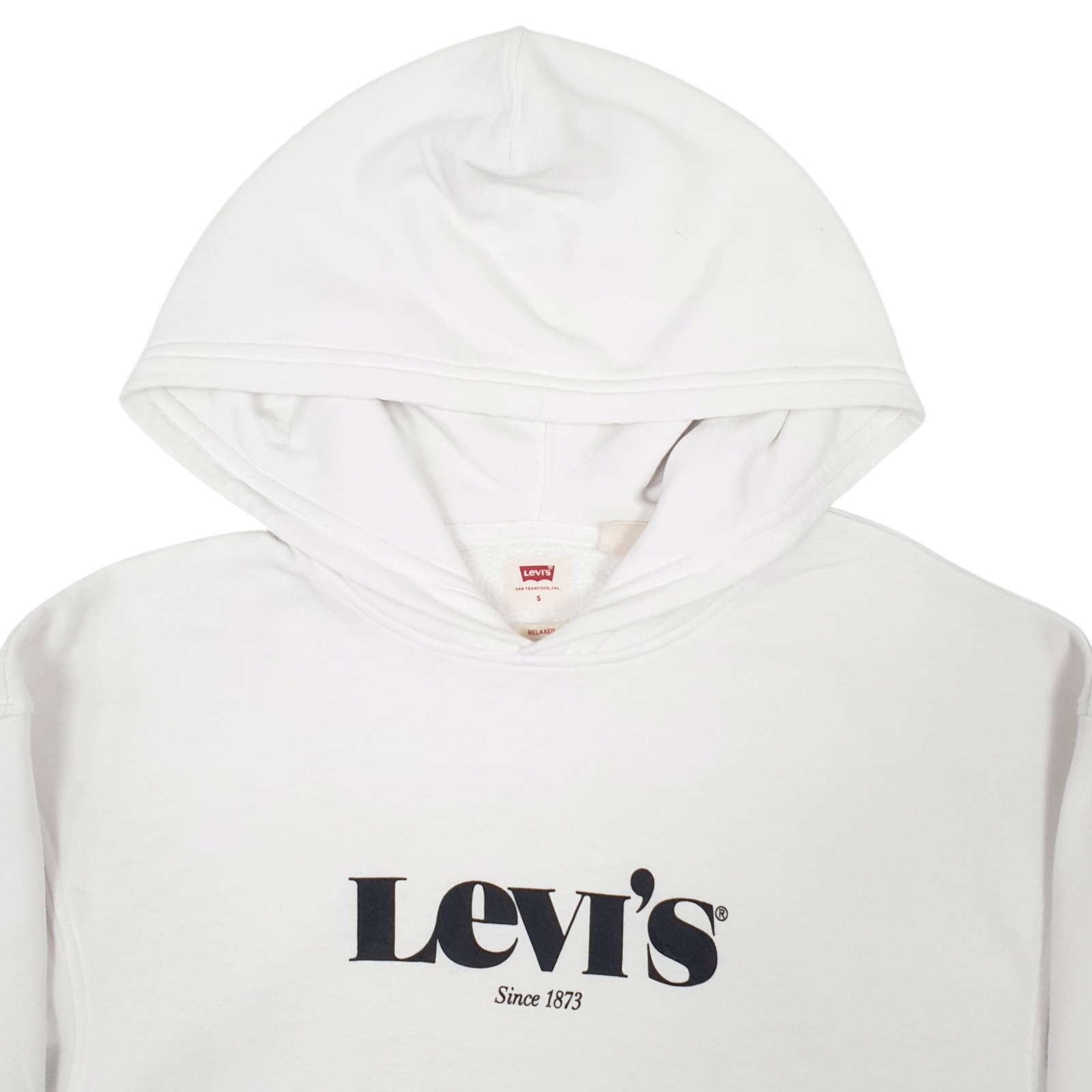 LEVIS Hoodie Spellout Jumper Sweatshirt Mens S image 2