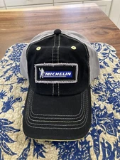 MENS/WOMENS Michelin Man TIRES Embroidered Patch Cap Hat Snapback BLACK/GRAY NEW