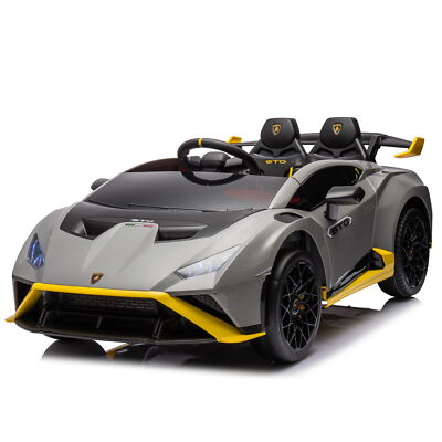 24V Licensed Lamborghini Huracan STO Ride On Super Car 360° Spin Drift LED Music
