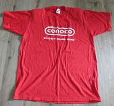 Jerzees Conoco Hottest Brand Going Padded Shoulder T-Shirt Red Size L