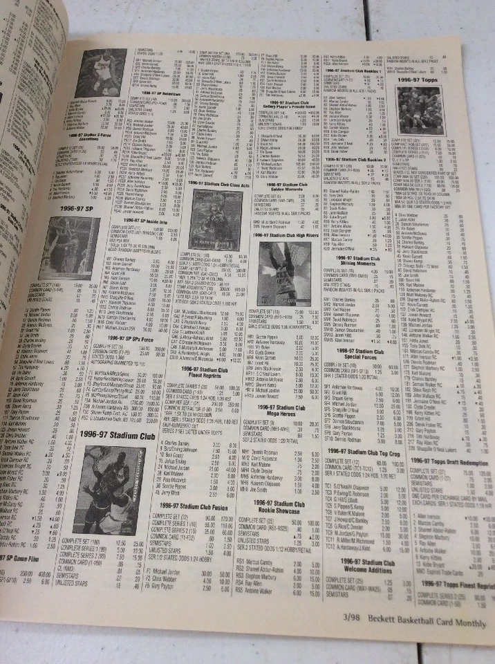 Beckett Basketball Magazine Monthly Price Tim Duncan March 1998 - Image 4 of 4