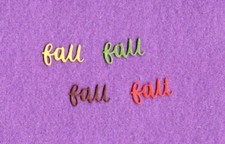 AUTUMN FALL die cuts scrapbook cards