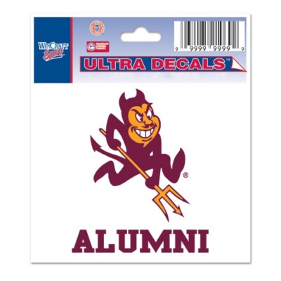ARIZONA STATE SUN DEVILS ALUMNI Vinyl Decal #1 ASU Car Window Sticker ...