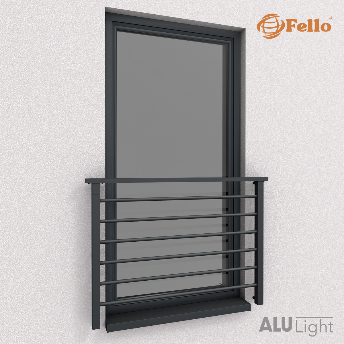 Alu Light Französischer Balkon – Aluminium-Stabgeländer Anthrazit RAL 7016 Matt, 130x100 Cm, Inkl. Montageset – Direkt Vom Hersteller Alu Light Französischer Balkon – Aluminium-Stabgeländer Anthrazit RAL 7016 Matt, 130x100 Cm, Inkl. Montageset – Direkt Vom Hersteller