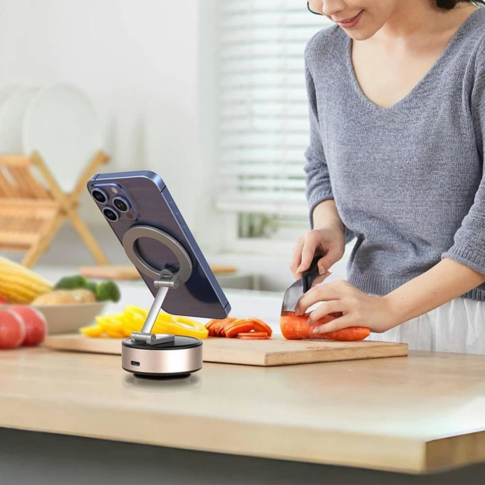 Electric Suction Cup Mobile Phone Car Holder Portable Desktop Holder E3U3 R M7X2 - Image 4 of 4