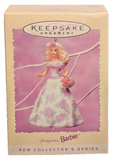 Hallmark 1995 "Springtime Barbie" Easter Ornament 1 In Series QE08069