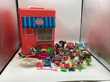 VINTAGE 1992 Littlest Pet Shop STORE Carry Travel Case  Figures Big Bundle Lot 