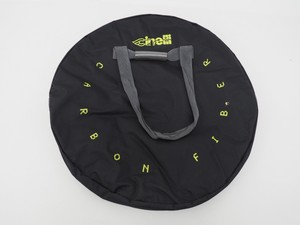 Vintage Cinelli 26" Zippered Padded Wheel Bag Black Grey Strap Wheel Bag