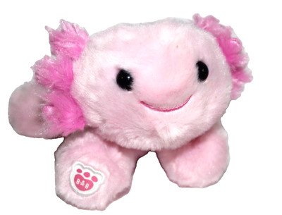 Build A Bear Workshop Axolotl Plush Pink 8'' Mini Bean Plushie USED