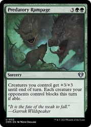 Predatory Rampage #313 Commander Masters (CMM) Uncommon