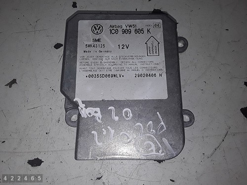VW Polo Steuergerät Modul 5WK43125 1C0909605K Bj 2002