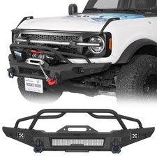 Textured Steel Front Winch Bumper Fit Ford Bronco 2021 2022 2023 2024 2025 2026 Textured Steel Front Winch Bumper Fit Ford Bronco 2021 2022 2023 2024 2025 2026