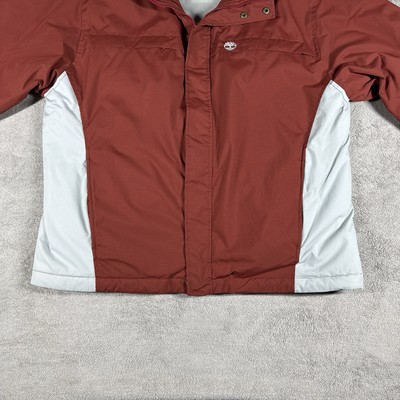 最終値下げ　美品　Timberland Stratham Issue ジャケット Timberland Stratham Issue Jacket Mens XXL Red Ripstop Fleece Lined
