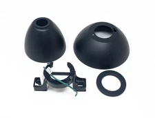 HAMPTON BAY Caprice 52 in. Matte Black Ceiling Fan Canopy Bracket Downrod