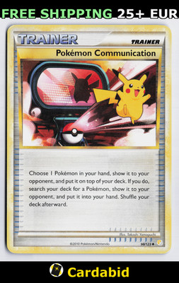 Pokemon Communication - HS #98/123 HeartGold SoulSilver Takashi Yamaguchi LP
