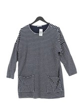 Zara Jumper Midi Dress M in Blue