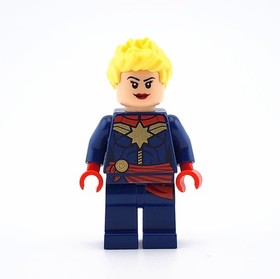 LEGO Marvel CAPTAIN MARVEL sh0226 Minifig Red Sash 76049 Avenjet Space Mission