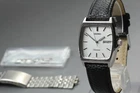 Vintage 1987 SEIKO Chronos 5H23-5110 Silver Kanji 32mm Quartz Men’s Watch JAPAN