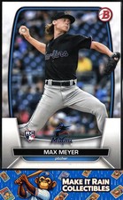 Max Meyer 2023 Bowman #36 Miami Marlins Rookie RC