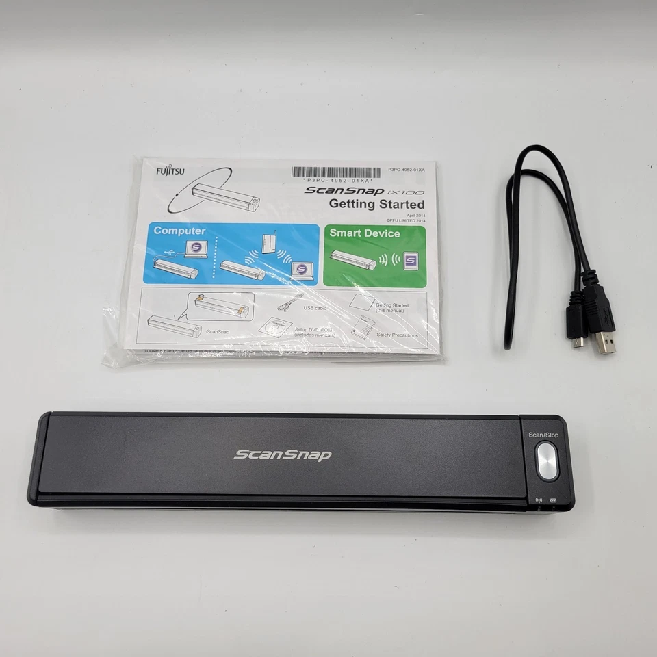 Fujitsu ScanSnap ix100 wireless mobile scanner - Image 3 of 4