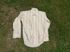 Vintage 1970s Montgomery Ward Disco Shirt Men  s Size Small RETRO