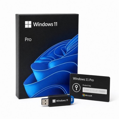 Microsoft Windows 11 Pro   USB + Product-Key-Karte   physischer Versand