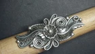 Vintage Sterling Silver Floral Scroll Ring Size 4 7g 1 5/8" Wide Ornate