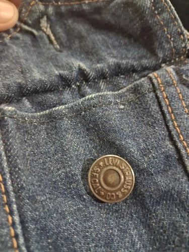 Vintage 60s Levis Big E Type 3 Denim Trucker Jacket Dark Indigo 36 18x24 70505 image 19