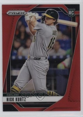 2025 Panini Prizm Red Prizm /299 Nick Kurtz #213 Rookie RC 13d7