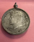 1964 Kennedy Half Dollar Pendant  90% Silver Philadelphia mint