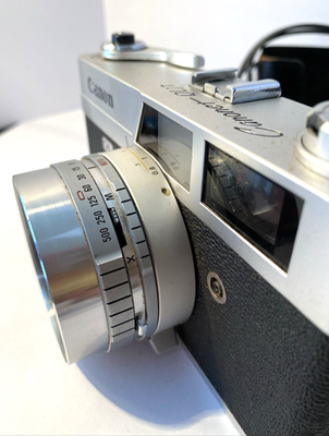 Canon Canonet QL17 Silver 35mm Film Camera AS IS Repair or Parts
