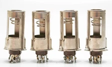 4X ELCO-PH Vintage 7-Pin Tube Sockets (TS102P1) w Shields (TS102U02) -- KTB1
