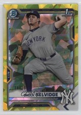 2021 Bowman Chrome Draft Sapphire Edition Yellow 35/99 Brock Selvidge 19b4