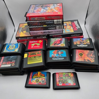 Sega Genesis Games Pick Your Title Retro Video Game Cart Lot Authentic OEM