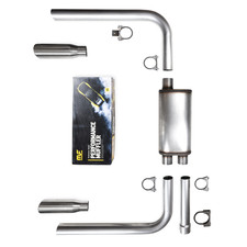 82-92 Camaro Firebird Exhaust System W Magnaflow Muffler Rolled Edge Tips Usa