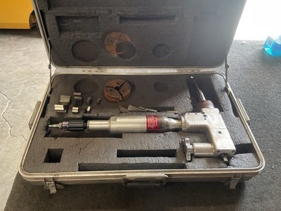 Tri Tool 203B Bevelmaster Pipe Beveler w/ ARO Pneumatic Motor W/ Case