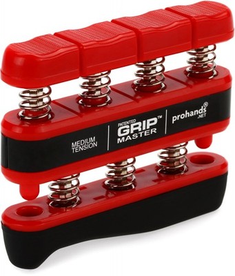 ProHands Gripmaster Hand Exerciser - Red (Medium Tension) (5-pack) Bundle