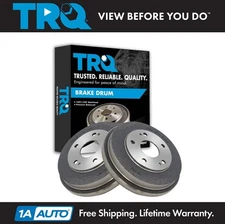 TRQ Rear Brake Drum LH & RH Kit Pair Set of 2 for 03-07 Honda Accord Brand New