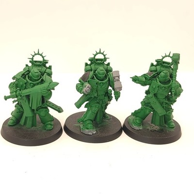 Warhammer 40K Space Marine Bladeguard Veterans Salamanders Assembled