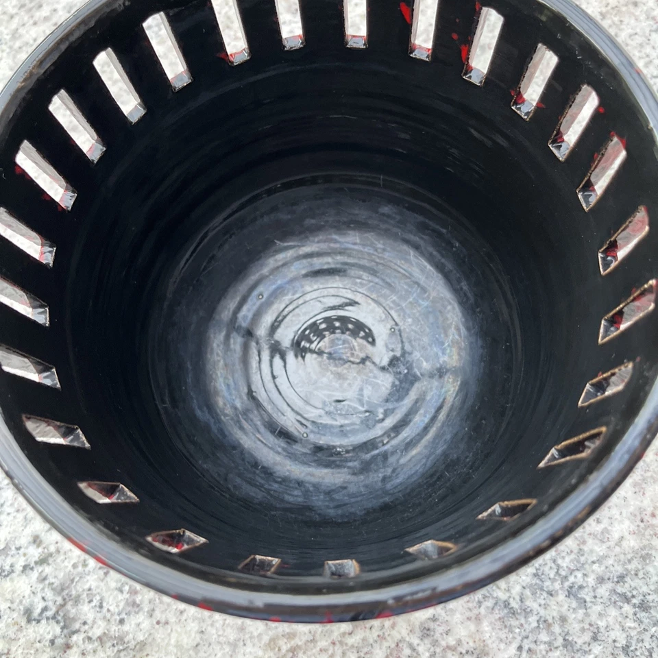 Fratelli Fanciullacci Italy Keramik Übertopf, Reliefdekor, 1960er Jahre - Bild 3 von 3