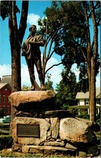 Statue In Honor Of Green Mountain Boys Rutland Vermont VT Unposted Postcard