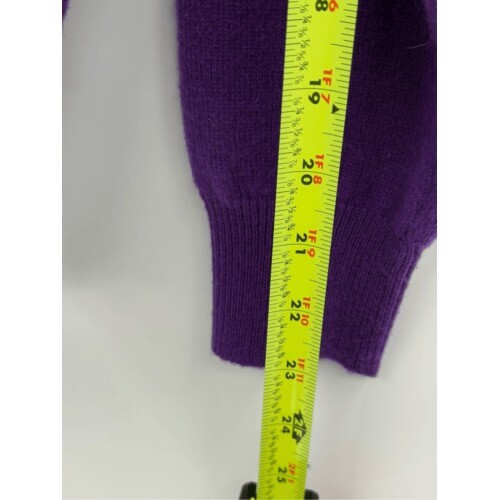 Vintage Valerie Stevens Sweater Cashmere Turtleneck Women Size Small Purple New - Picture 8 of 12